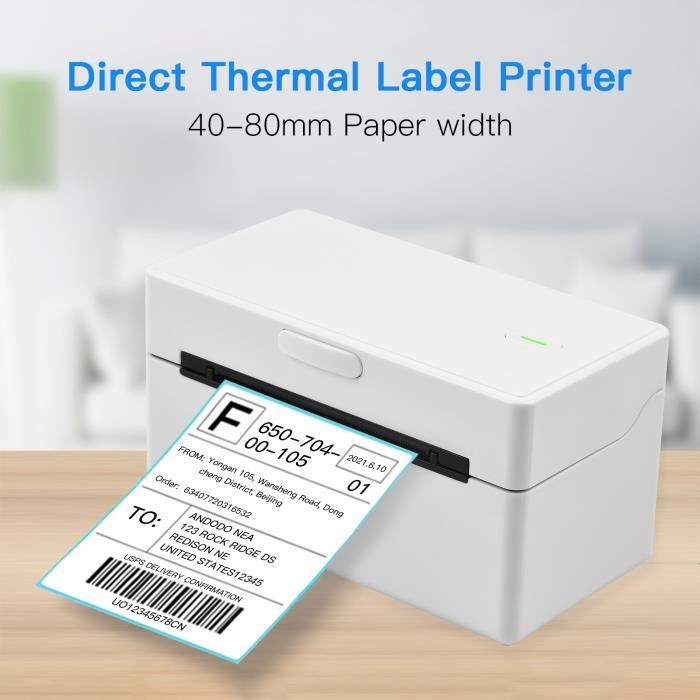 Brother QL-600B - Imprimante d'étiquettes - thermique direct - rouleau (6,2  cm) - 300 x 300 ppp - jusqu'à 71 mm/sec - USB 2.0 - bleu-blanc - Imprimante  Photo - Achat & prix