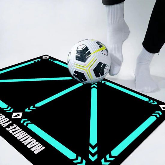 Tapis D'entraînement Football 60x90 Cm - Antidérapant, En Diatomite, Pour Maîtrise Du Ballon Et Travail Des Appuis