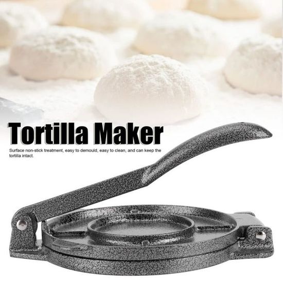 Presse à Tortillas En Fonte D'aluminium 27 Cm | Pour Tortillas, Crêpes, Chapati Maison | Facile à Utiliser Et à Nettoyer - 12