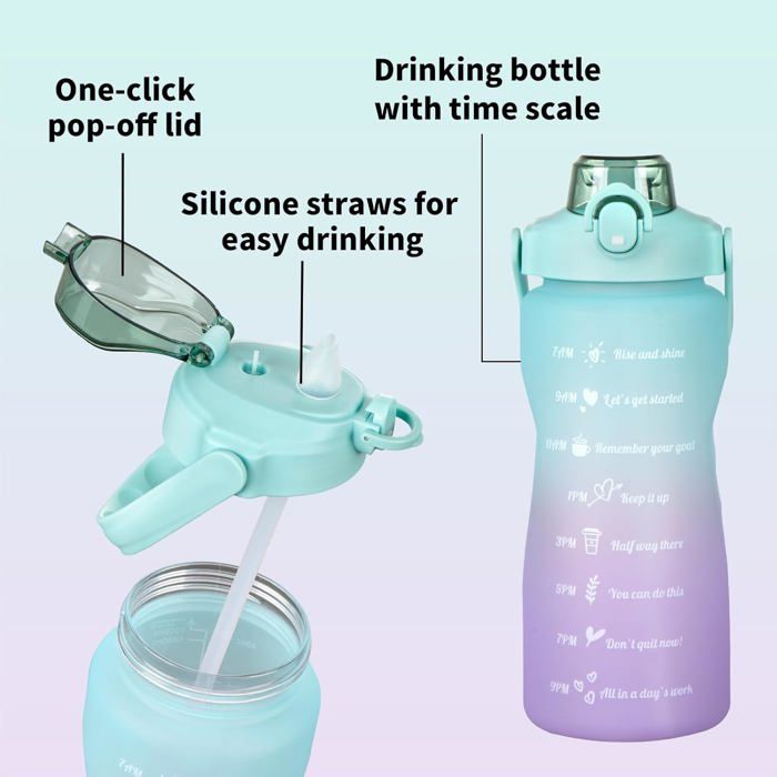 Gourde Sport Étanche, Gourde Enfant Sans BPA, Bouteille D'Eau, Gourde