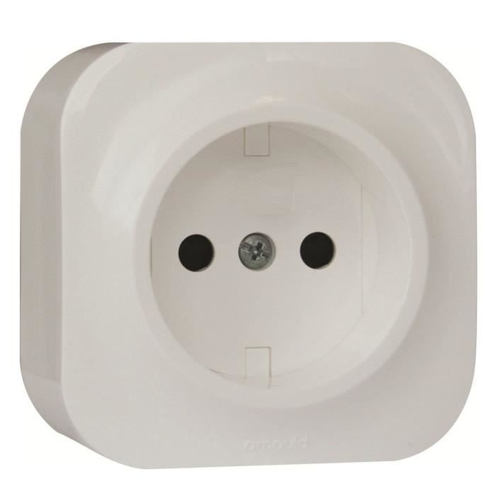 Lot De 3 Prises électriques 2P+T Arnould Espace - Occasion, Bon état Fonctionnel