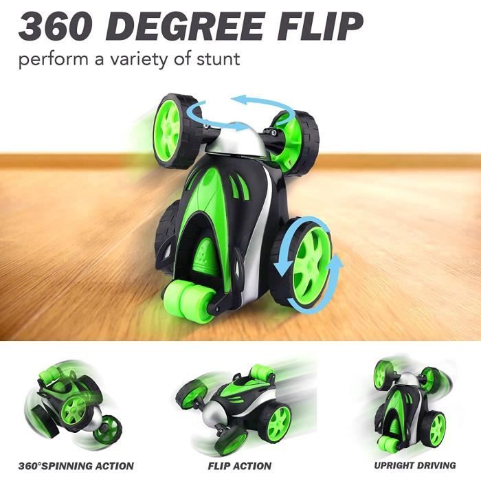 Baztoy Moto Telecommandee Voiture Telecommande Enfant 3 4 5 6 7 8 Ans Rotation a 360 Degres RC Car Mini Voiture Jouet Cadeau Garcon Cdiscount Jeux Jouets