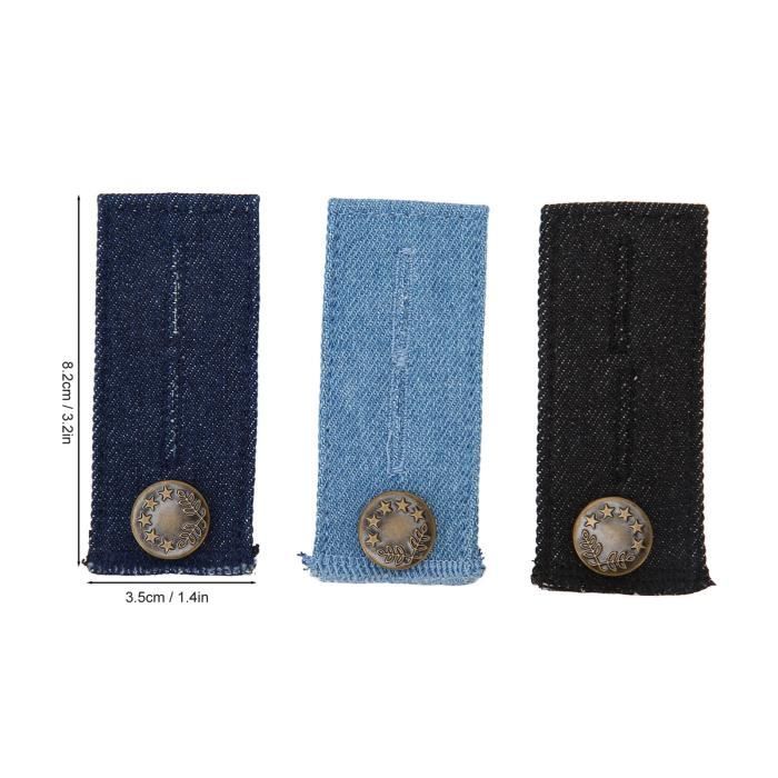 Bouton Jean Ajustable Rallonges De Ceinture, Lot De 5, Extendeurs à Boutons, Extension De Bouton Pantalon Ajustable