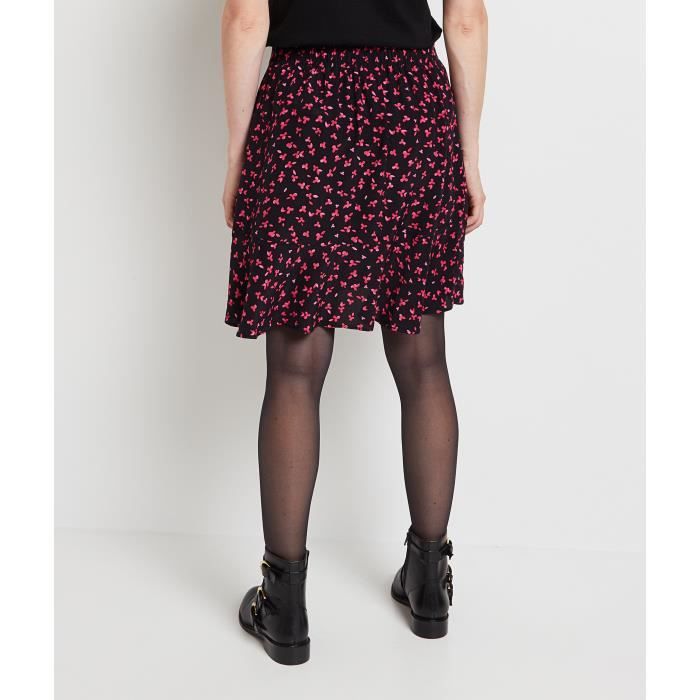 GRAIN DE MALICE Jupe courte imprim e femme Beige Cdiscount