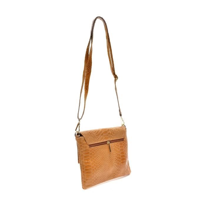 SS23 RC 8144 Sac a main Renata Corsi Cuir de vache UNI Cognac Cognac Cdiscount Bagagerie Maroquinerie
