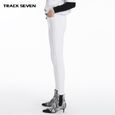 Blanc XSTRACKSEVEN hip lift waist stretch bottoming jeans femmes confortable et polyvalent petit pantalon à pied-2