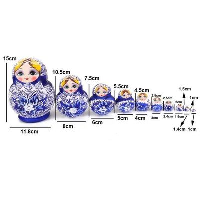 Poupées Matryoshka florales , matriochka, artisanat et sculpture Russe