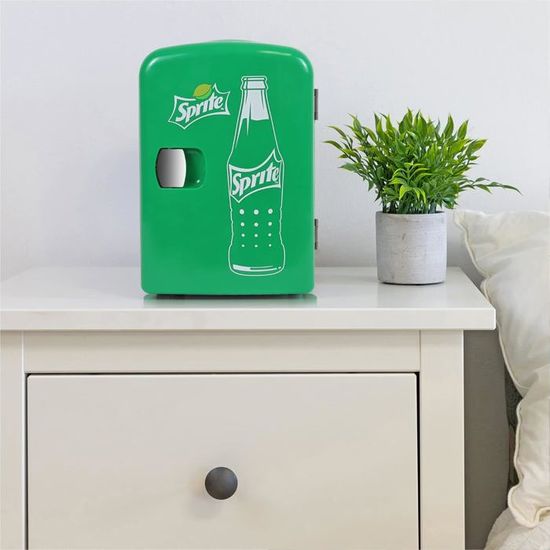 Mini Frigo Coca-Cola 4L - Refroidisseur/Réchaud - 6 Canettes - Portable Pour Bureau/Voiture - Rouge