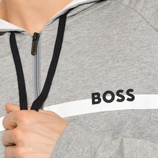 Sweat zippé homme hugo boss best sale