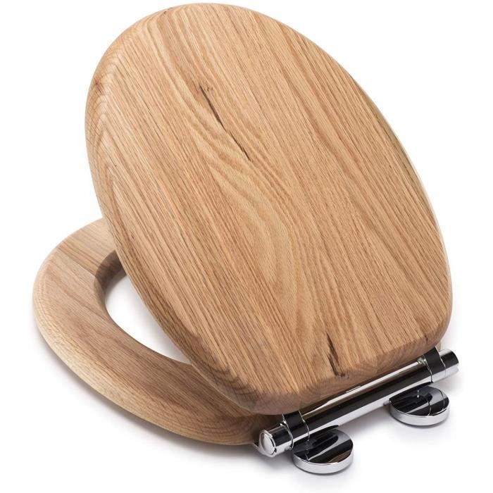 Abattant Wc Ch ne Ch ne Massif 44.5 x 36.5 x 6 cm 671