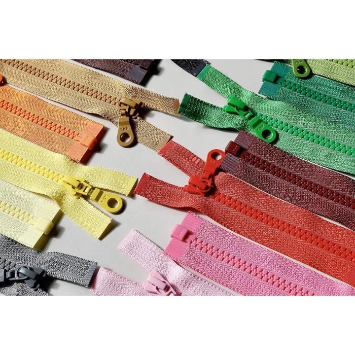 Li Fermeture Éclair Ykk En Plastique Dents N° 5 Divisible (Gris Galet 343) 85 Cm[L3513