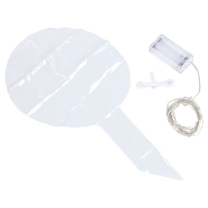 Pack de 4 ballons transparents Ø env. 20 cm avec guirlande à 40 LED ...