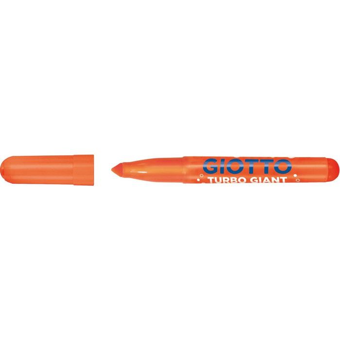 Feutres GIOTTO Turbo Giant – Étui 12 Couleurs (dont 2 Fluo) – Pointe Conique 7,5 Mm – Encre Lavable – Dès 3 Ans