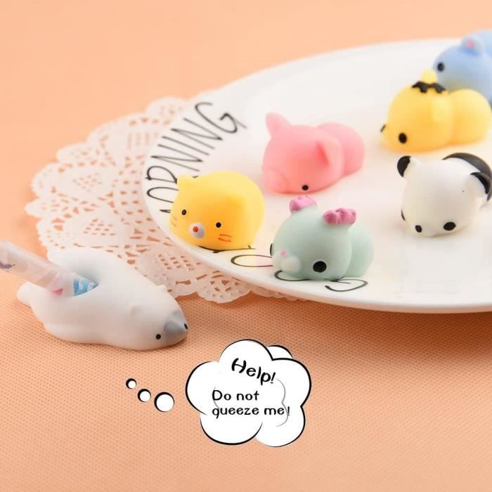 30pcs Animal Mignon Mochi Squeeze Toy, Jouets TPR, Kawaii Squishy