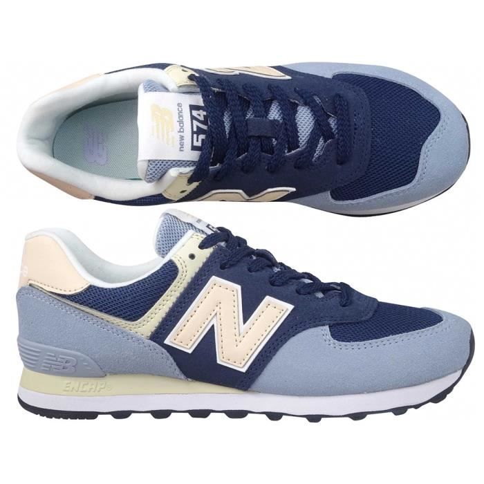 New balance 574 bleu marine femme outlet