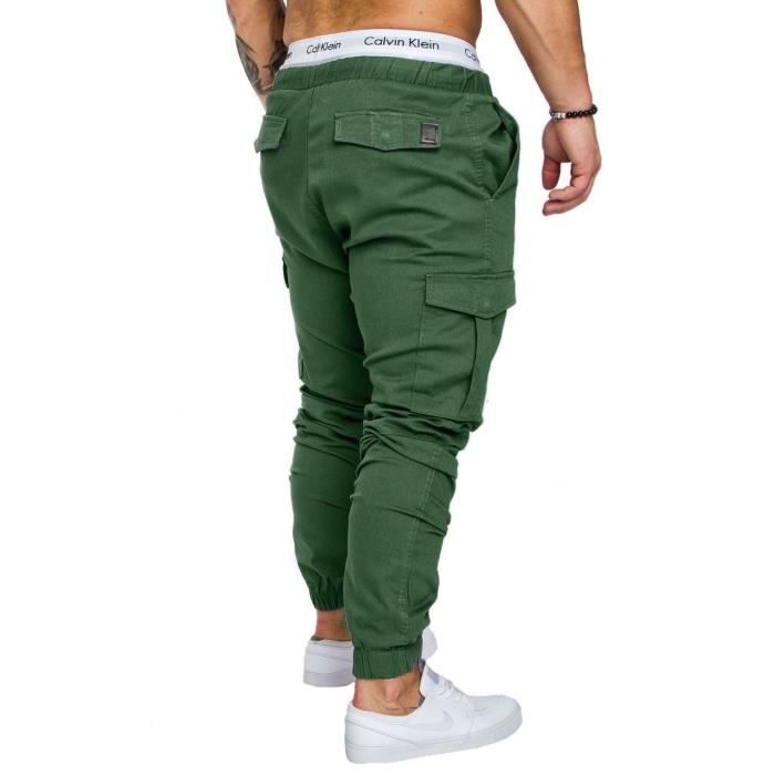 Homme Pantalons Casual Jeans Sport Jogging Slim Fit Militaire Cargo Montagne Baggy Pants Multi Poches Grande Taille Vert S Vert Cdiscount Sport