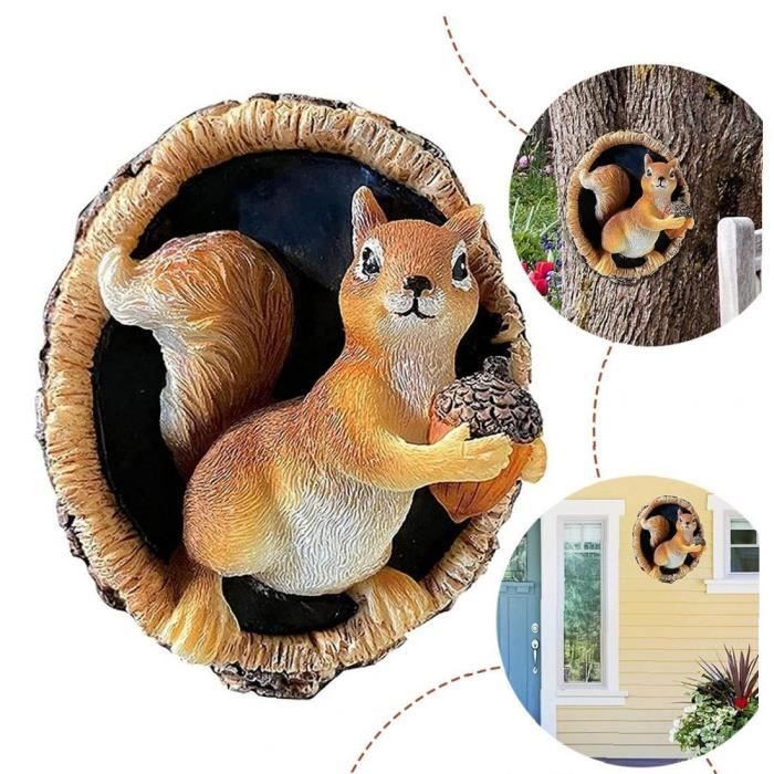 Statue Animaux Solaires Lifemet | Tortue Ou Écureuil | Décoration Jardin Lumineuse | Résine Résistante | Cadeau Original