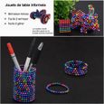 Cube magnétique magique,512 Billes 5mm magique Buckyballs , 8 couleurs Boules Aimantées, Jouets de bricolage-3