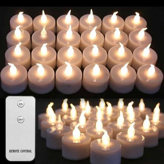 6 Pcs Bougie Sans Flamme Led Lumière De Batterie De Thé Puissance Des Bougies  Fausses Veilleuses blanc - Cdiscount Maison