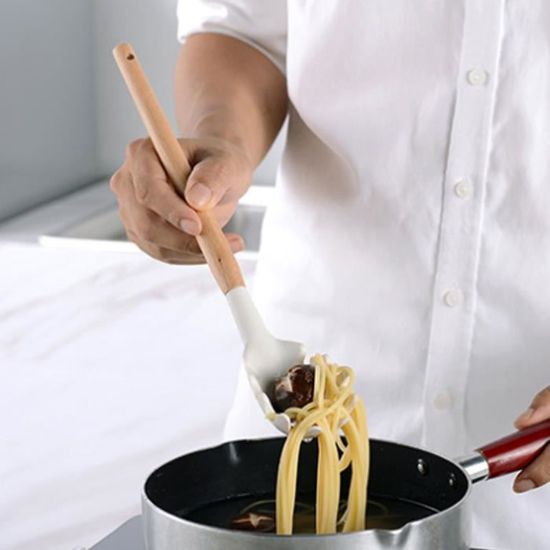 Lot De 10 Ustensiles De Cuisine En Silicone Blanc - Résistant à 250°C, Cœur Acier, Protège Les Revêtements Antiadhésifs