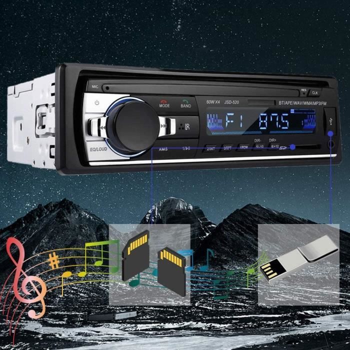 Autoradio Bluetooth YYKJ 1 DIN Autoradio Audio Unit de t te de
