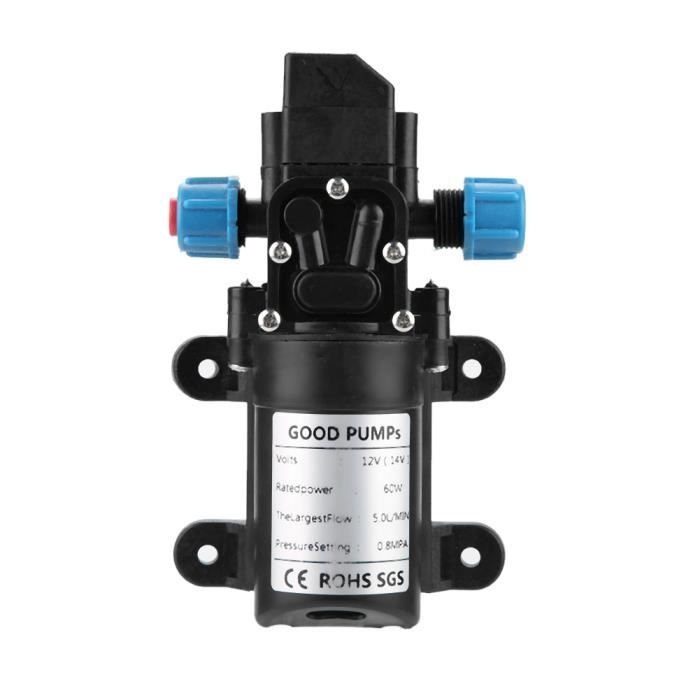 Pompe à Eau, 12v Eau Pression Diaphragme Haute Pression Pompe à Membrane Intelligente Construit pour l'Avenir
