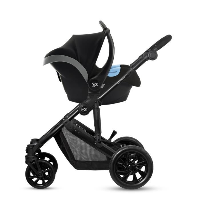 Kinderkraft Poussette 3 en 1 PRIME LITE, Landau, Siège Auto, Accessoires,  Noir - Cdiscount Puériculture & Eveil bébé