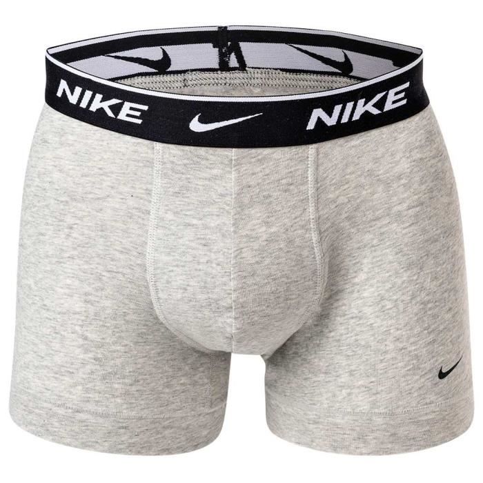 Nike Caleçon Homme - uni, Paquet de 3 Blanc/gris/noir - Cdiscount  Prêt-à-Porter