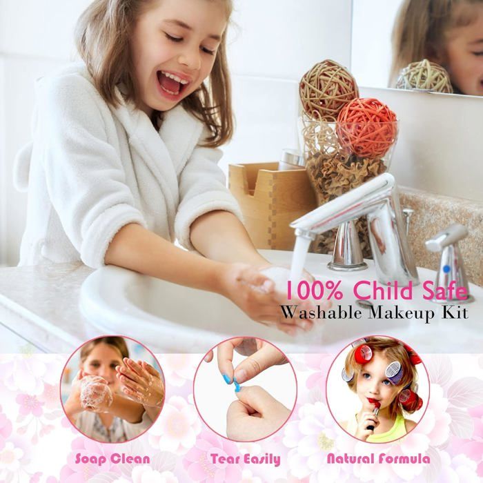Cadeau Pour Filles Enfant 8 9 10 Ans, Kit Vernis Enfant Pour Maquil Fille 6 7 8 9 10 12 Ans Kit Manucure Pour Enfant Jeux Amz