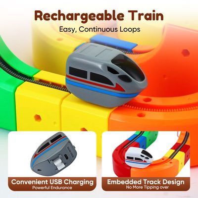 Couleur A17 Ensemble de Train électrique Locomotive voiture magnétique