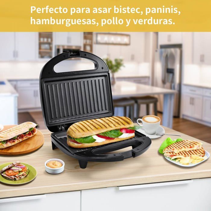 Test du YASHE Grill Panini 750W : croque-monsieur et plus encore