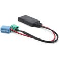 EBTOOLS adaptateur audio de voiture Adaptateur Audio automatique Mini connecteur ISO 6Pin 8Pin câble Bluetooth 5.0 AUX pour Renault-0