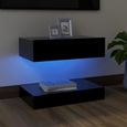 Qualité luxe© | Meuble de rangement & Meuble bas TV & Table de Salon & avec lumières LED Noir 60x35 cm |657830-0