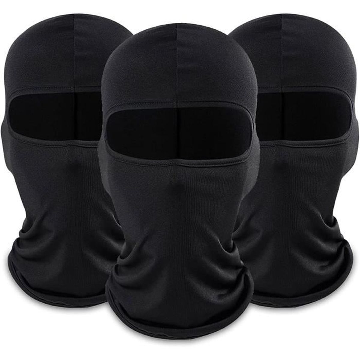 3Pcs Cagoule, Cagoule Moto Masque, Skimask, Balaclava pour Homme et