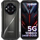 Smartphone Robuste DOOGEE S118 PRO 5G WIFI 6.6" FHD+ 120Hz 24Go+512Go Android 14 Batterie 10800mAh 108MP NFC Dual SIM - Argent