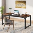 Bureau pour Ordinateur Portable - Tribesigns - Marron Rustique - Bois - Panneaux de particules - Bureau