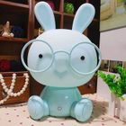 IAMS CHIEN Moderne mignon bébé chambre lampe lapin veilleuse LED nuit lampe de noël cadeau chevet décor-Bleu