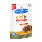 Hill's Prescription Diet Feline C/D Urinary Stress Aliment Humide Poulet 12 x 85g