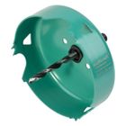 Scie Cloche en Acier Carbone Ø 105 mm, Profondeur de Coupe 30 mm, Queue 6 pans - wolfcraft 5972000