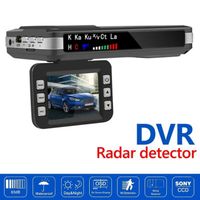 Caméra de tableau de bord DVR de voiture 2 en 1, Détecteur de vitesse, Système SACALSKINS, Radar vocal anglai
