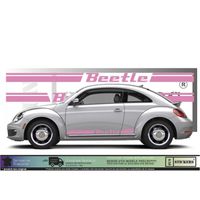 Volkswagen bande new beetle - ROSE -Kit Complet - Tuning Sticker Autocollant Graphic Decals