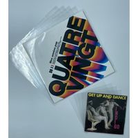 50 pochettes de protection de protection en plastique pour disques vinyles 45 Tours + 50 pour 33 Tours 12" et 7"