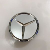 4 hub caps - suitable for Mercedes-Benz car wheels  Couleur Argent 75mm