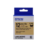 EPSON LabelWorks LK-4KBK - Noir sur or - Rouleau (1,2 cm x 5 m) 1 rouleau(x) bande d'étiquettes