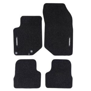Tapis De Sol Velours Pour Peugeot E-208 2019-2025 - Set 4 Pièces Noir - Imperméable Et Facile à Nettoyer