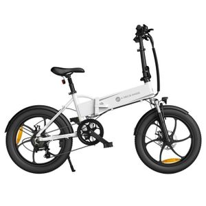 VÉLO ASSISTANCE ÉLEC ADO A20 + 250W vélo électrique cadre pliant 7 vitesses vitesses amovible 10.4 AH batterie Lithium-Ion E-bike