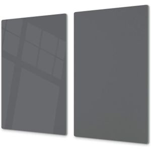 noire Pearl Glass Plaque de protection en verre pour plan de travail 60 x 40 cm