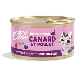 BOITES - PATÉES LOT DE 2 - EDGARD COOPER - Pâtée pour chat Junior 