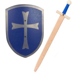 ACCESSOIRE DÉGUISEMENT UJJ KIDS épée Lancelot Bleue 60 cm et Bouclier en 