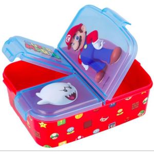 LUNCH BOX - BENTO  Super Mario multi-compartment snack box, sandwich box , boite repas , gouter enfants, multi compartiments